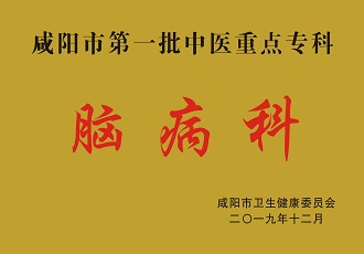 咸陽(yáng)市第一批中醫(yī)重點(diǎn)專(zhuān)科腦病科